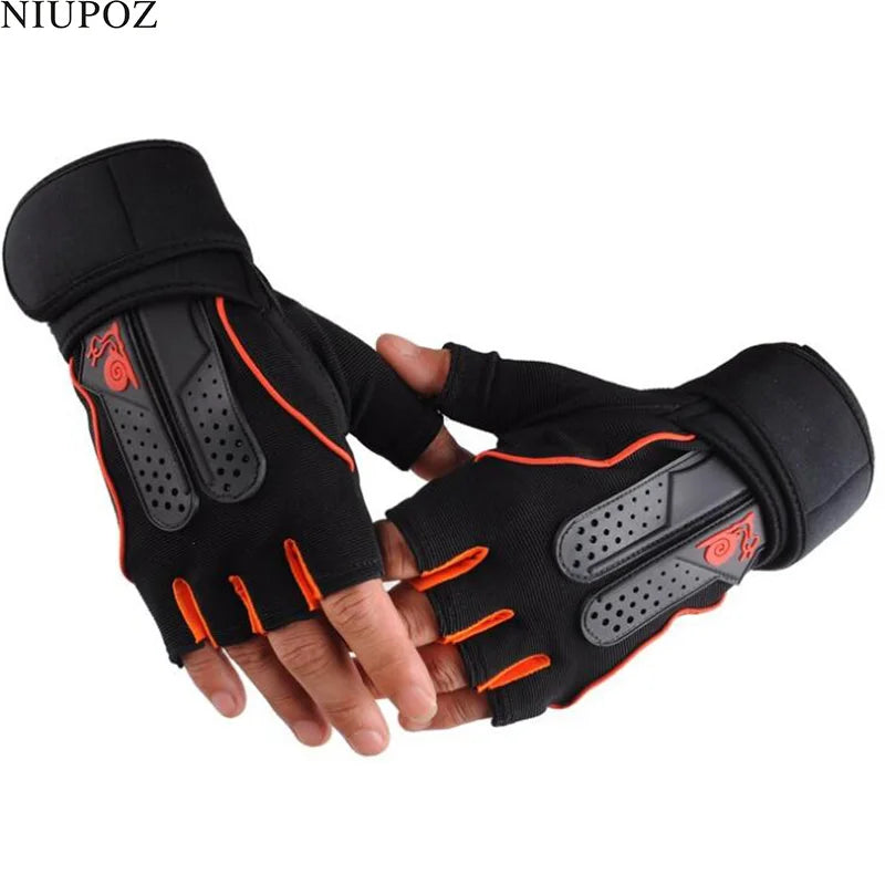 💪 Women & Men Strong Fitness Gym Gloves – Half-Finger Weightlifting Gloves for Dumbbell, CrossFit, Barbell & Training (S35)