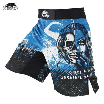 SOTF Snake Scale Fitness Breathable Sports Ferocious MMA boxing shorts Tiger Muay Thai mma shorts fight shorts kickboxing boxing