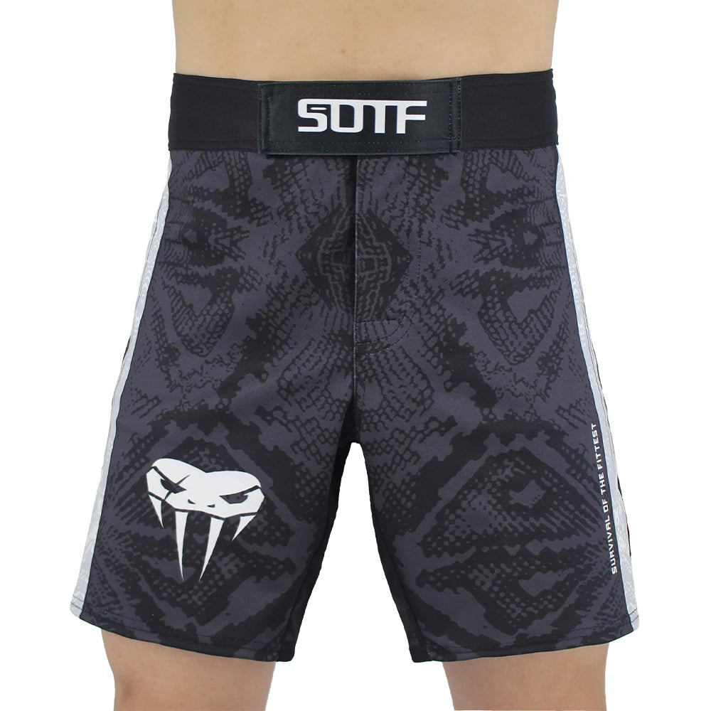 SOTF Snake Scale Fitness Breathable Sports Ferocious MMA boxing shorts Tiger Muay Thai mma shorts fight shorts kickboxing boxing