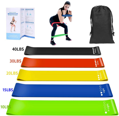 💪 200lbs Resistance Bands Set – Exercise Loop Bands for Gym Training, Home Workouts, Bodybuilding & Fitness