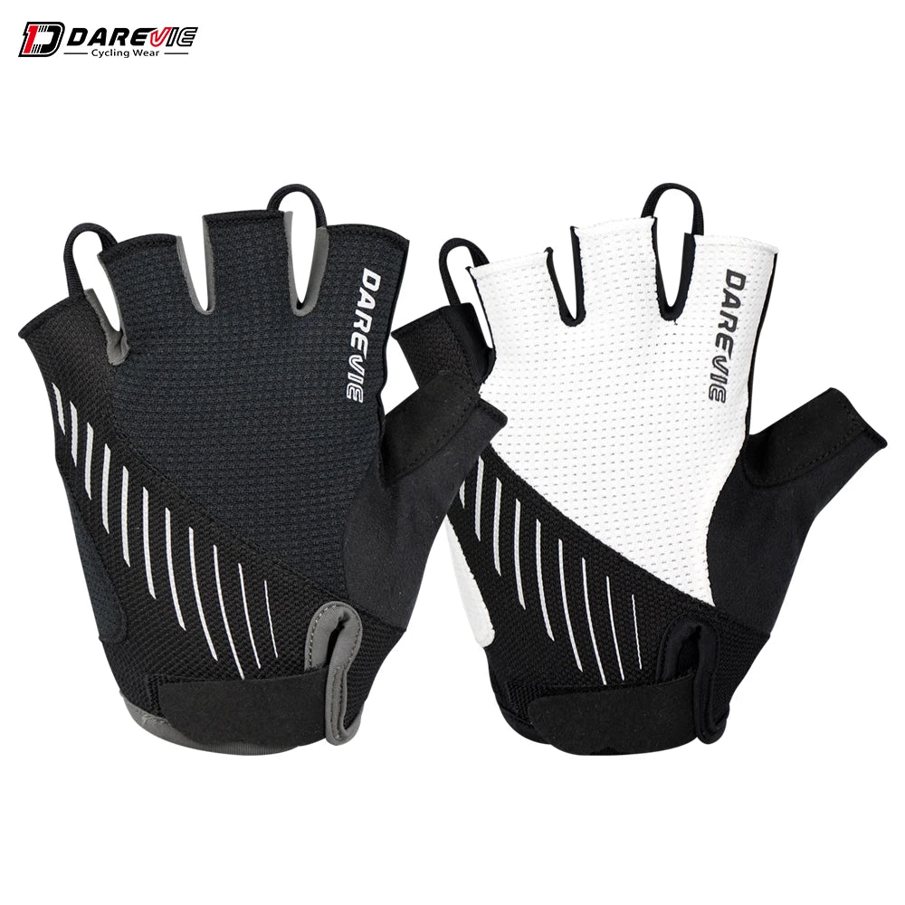 🚴‍♂️ DAREVIE MTB Cycling Gloves – Half-Finger, Gel-Padded, Shockproof, Breathable Bike Gloves (Taiwan Imported)