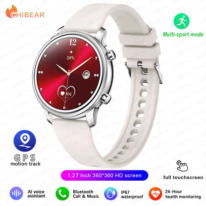 🔥 2024 New Xiaomi Women's Smart Watch – 1.27" Fashion Bracelet, Heart Rate Monitor, Custom Dial, Bluetooth Call & Health Tracker