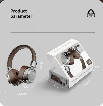 🔥 2025 New Retro On-Ear Wireless Bluetooth Headphones – DJ Stereo Sound, Bluetooth 5.3, Foldable Headset for Gamers & Music Lovers 🎧