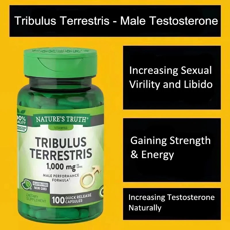 TRIBULUS TERRESTRIS EXTRACT 96% SAPONINS WORKOUT SPORT SUPPLEMENT