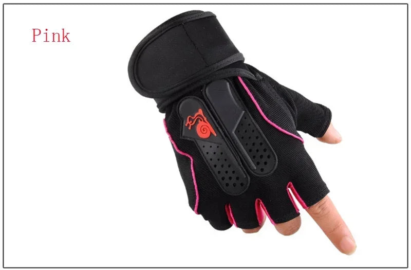 💪 Women & Men Strong Fitness Gym Gloves – Half-Finger Weightlifting Gloves for Dumbbell, CrossFit, Barbell & Training (S35)