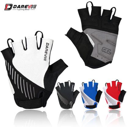 🚴‍♂️ DAREVIE MTB Cycling Gloves – Half-Finger, Gel-Padded, Shockproof, Breathable Bike Gloves (Taiwan Imported)