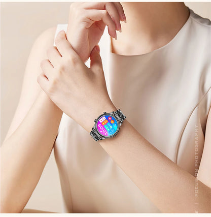 🔥 2024 New Xiaomi Women's Smart Watch – 1.27" Fashion Bracelet, Heart Rate Monitor, Custom Dial, Bluetooth Call & Health Tracker