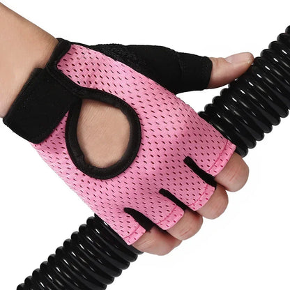 Weightlifting Gloves Women Men Fitness Gym Gloves Half Finger Breathable Non-slip Gel Pad Bodybuilding Training Dumbbells Gloves