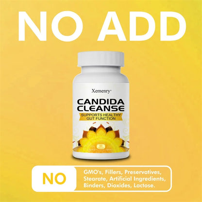 Candida Cleanse Capsules - Antioxidant Support for Intestinal Cleansing, Detoxification, Digestion & Metabolism