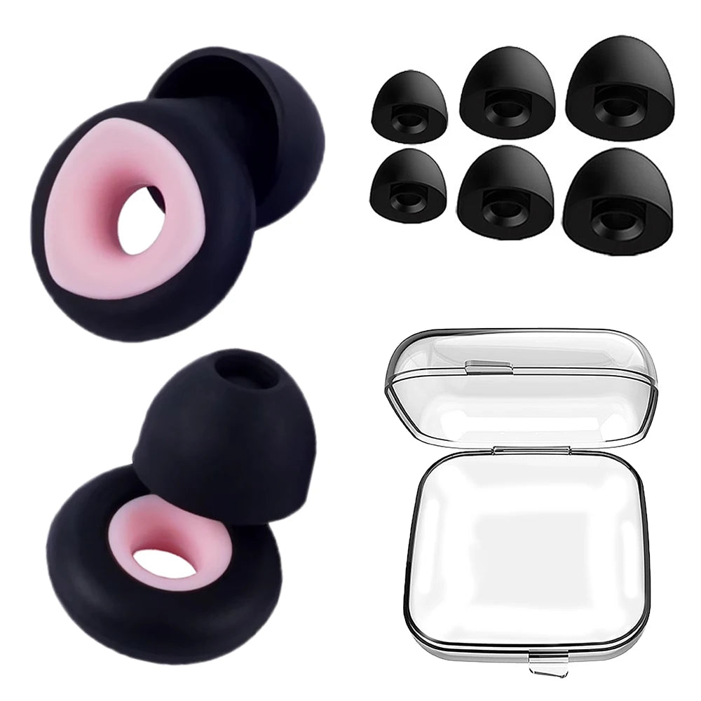 Anti-Noise Silicone Earplugs for Sleep and Swimming – Noise Reduction, Soundproof, Waterproof, Soft Ear Protection