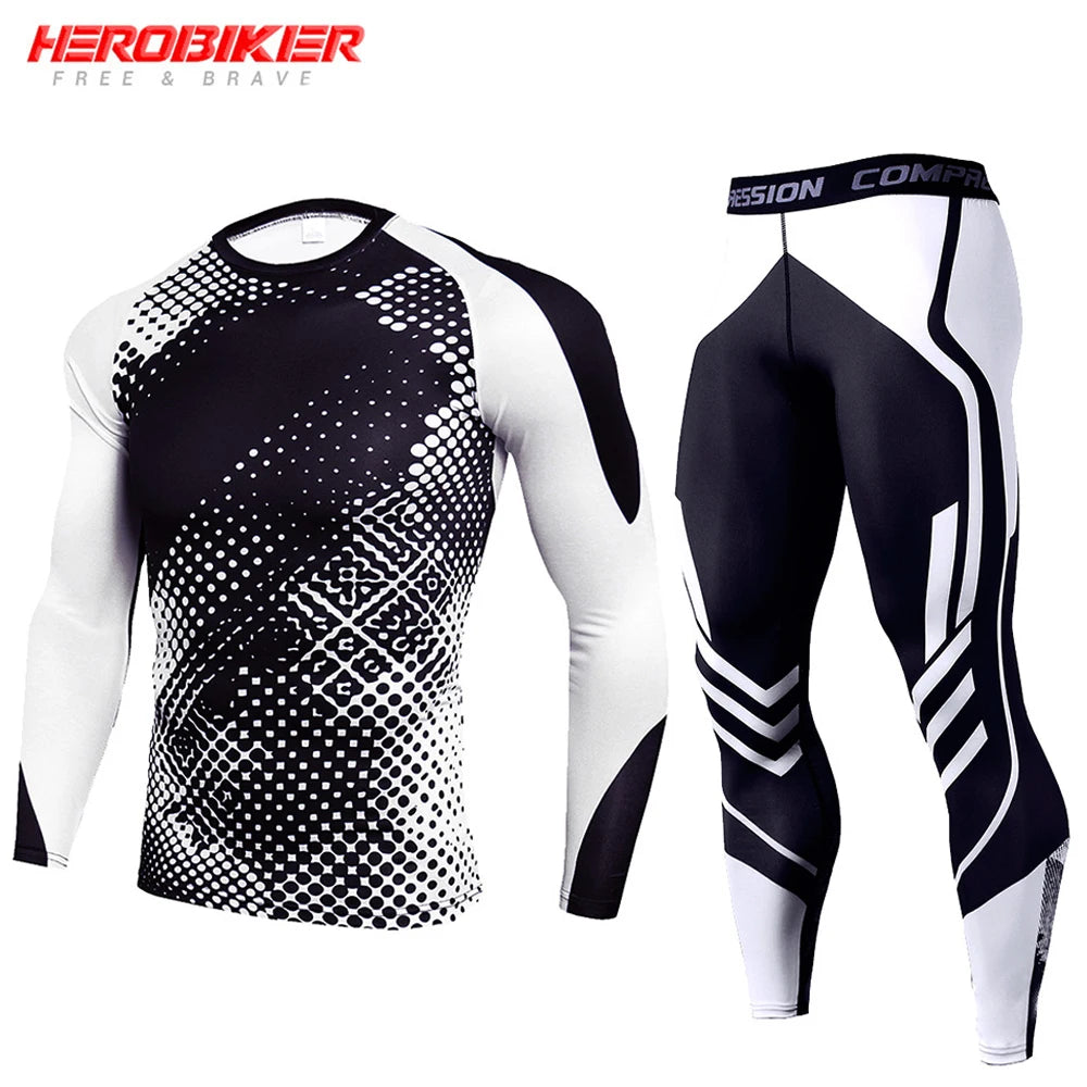 Men's Compression Sportswear Set - Gym Workout, Running, and Fitness Tracksuit