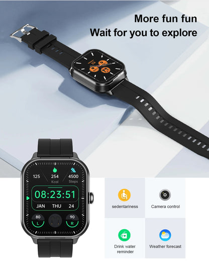 🔥 D8 Pro Smart Watch with Wireless Earphones – 2-in-1 Fitness Tracker & Health Monitor, Bluetooth 5.3, Compatible with iPhone & Android