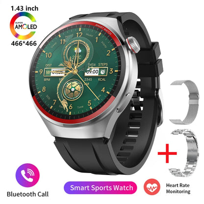 🔥 2024 AMOLED Smart Watch – 1.43" Full Touch Screen, Heart Rate & Blood Pressure Monitor, 21 Sports Modes, Waterproof Fitness Tracker 🚀