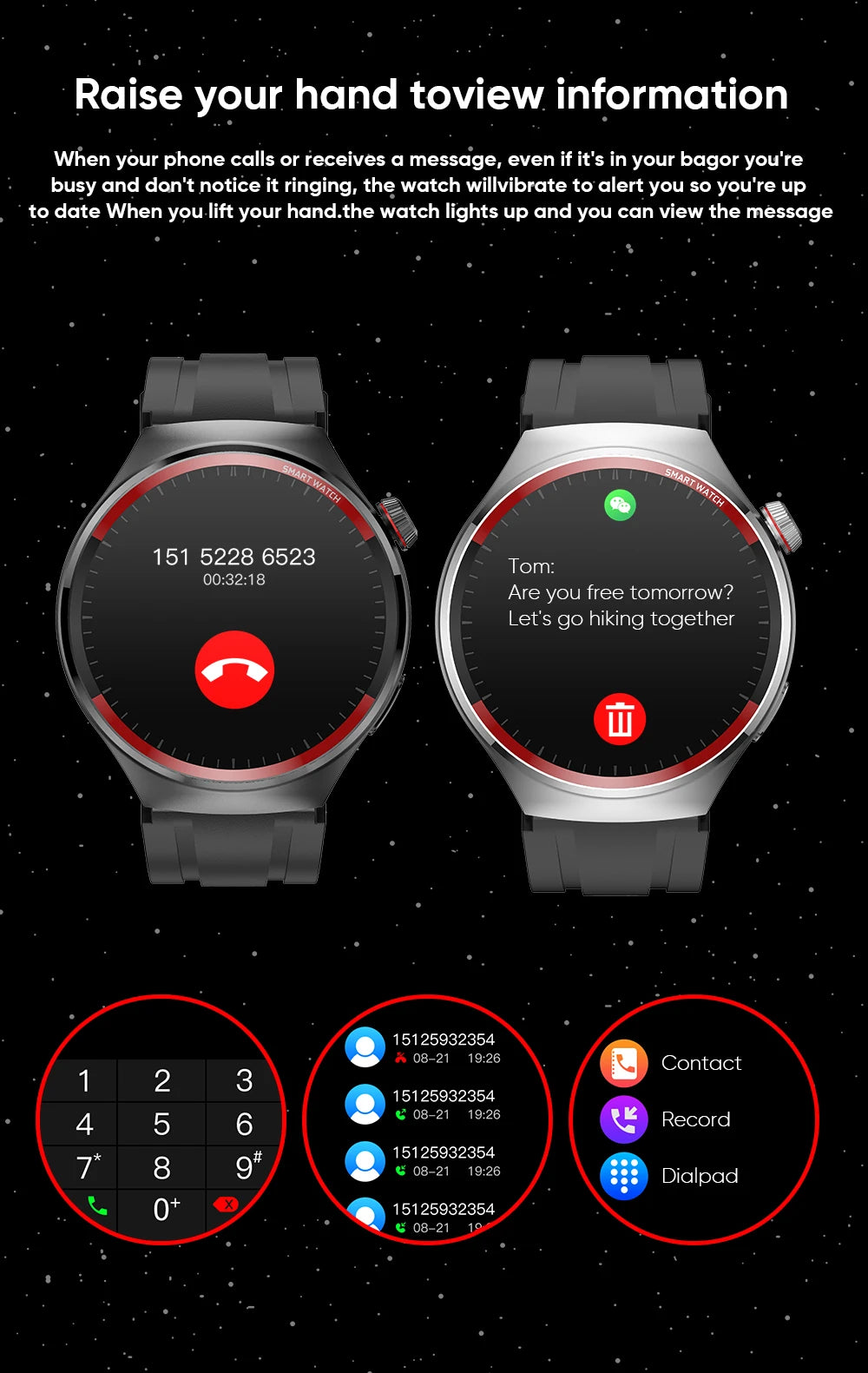 🔥 2024 AMOLED Smart Watch – 1.43" Full Touch Screen, Heart Rate & Blood Pressure Monitor, 21 Sports Modes, Waterproof Fitness Tracker 🚀