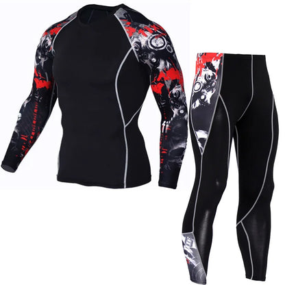 Men's Compression Sportswear Set - Gym Workout, Running, and Fitness Tracksuit