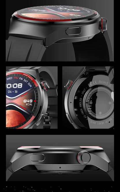 🔥 2024 AMOLED Smart Watch – 1.43" Full Touch Screen, Heart Rate & Blood Pressure Monitor, 21 Sports Modes, Waterproof Fitness Tracker 🚀