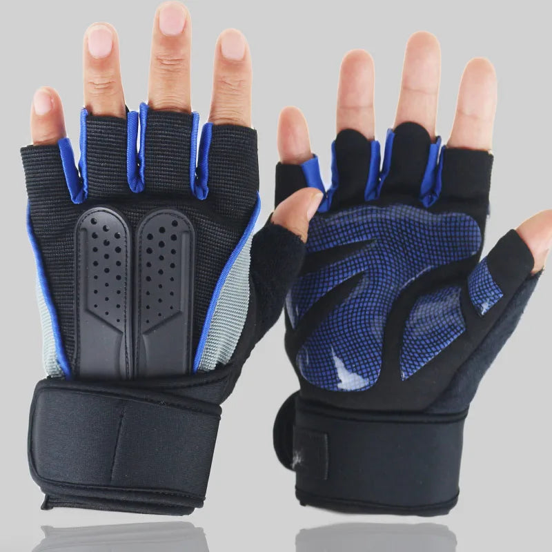 💪 Women & Men Strong Fitness Gym Gloves – Half-Finger Weightlifting Gloves for Dumbbell, CrossFit, Barbell & Training (S35)