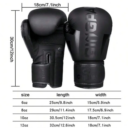 6/8/10/12oz Boxing Gloves for Kids, Women, and Men - Muay Thai, MMA, Karate, and Kickboxing Training Mitts