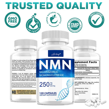 NMN Nicotinamide Mononucleotide - Supports Cell Repair, Reduces Wrinkles, and Enhances Skin Elasticity