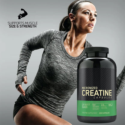 60 Pills Creatine Monohydrate Capsule for Exercise Fitness Muscle Growt Strength ment Health Food