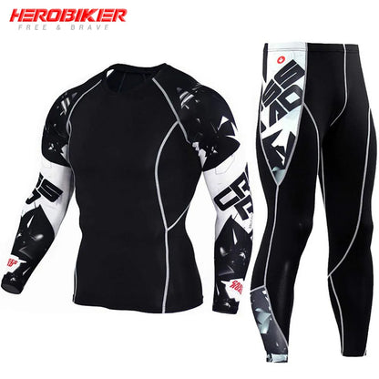 Men's Compression Sportswear Set - Gym Workout, Running, and Fitness Tracksuit