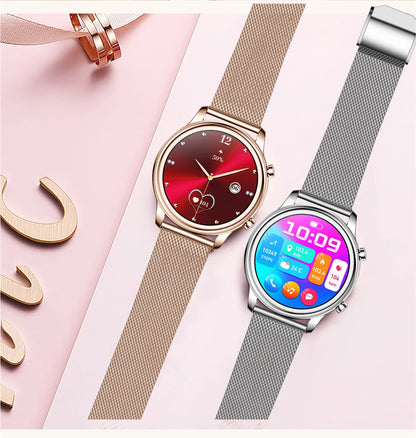 🔥 2024 New Xiaomi Women's Smart Watch – 1.27" Fashion Bracelet, Heart Rate Monitor, Custom Dial, Bluetooth Call & Health Tracker