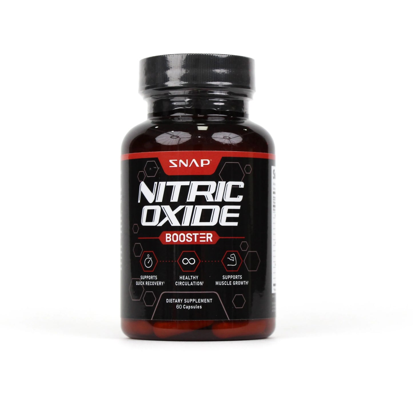 Nitric Oxide Booster Snap Supplements - Pre Workout, Muscle Builder, 60 Capsules