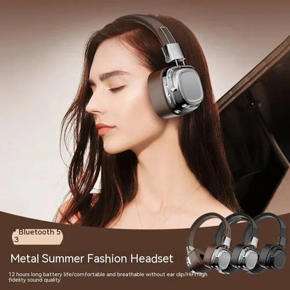 🔥 2025 New Retro On-Ear Wireless Bluetooth Headphones – DJ Stereo Sound, Bluetooth 5.3, Foldable Headset for Gamers & Music Lovers 🎧