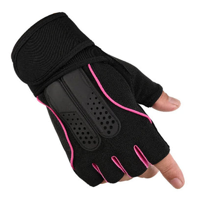 💪 Women & Men Strong Fitness Gym Gloves – Half-Finger Weightlifting Gloves for Dumbbell, CrossFit, Barbell & Training (S35)