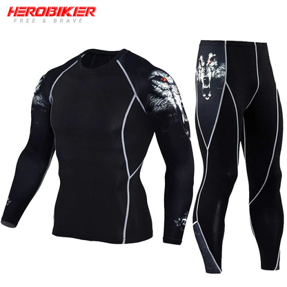 Men's Compression Sportswear Set - Gym Workout, Running, and Fitness Tracksuit