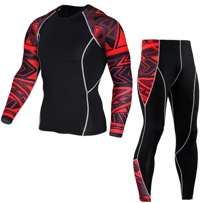 Men's Compression Sportswear Set - Gym Workout, Running, and Fitness Tracksuit