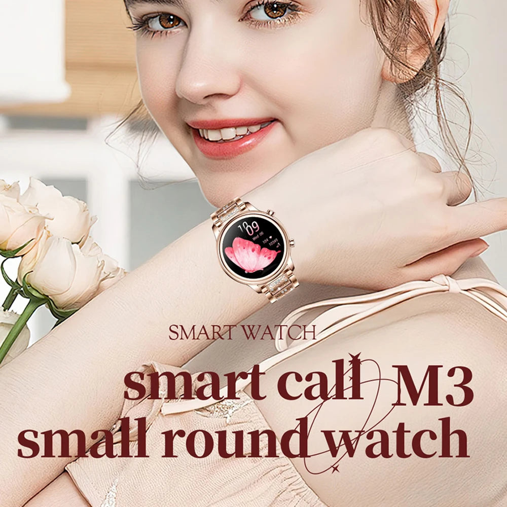 🔥 2024 New Xiaomi Women's Smart Watch – 1.27" Fashion Bracelet, Heart Rate Monitor, Custom Dial, Bluetooth Call & Health Tracker