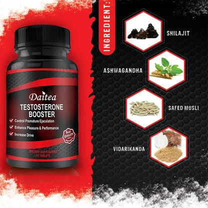 Strongest Testosterone Booster - Enhance Strength, Stamina, and Energy for Muscle Growth and Performance