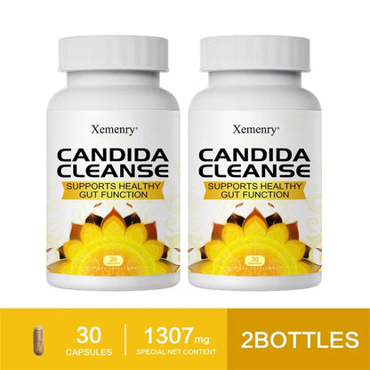 Candida Cleanse Capsules - Antioxidant Support for Intestinal Cleansing, Detoxification, Digestion & Metabolism