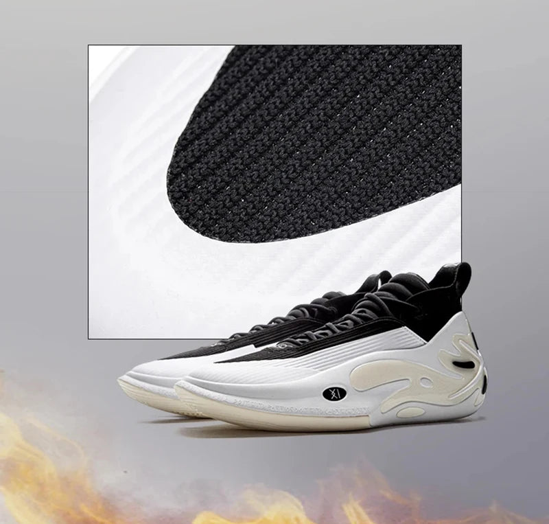 Li-Ning WAY OF WADE 11 White Hot - Professional Basketball Shoes with Carbon Plate Cushioning