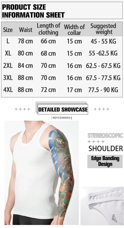 👕 3PCS Men's Cotton Tank Tops – Breathable Sleeveless Undershirts for Summer, Fitness & Everyday Wear