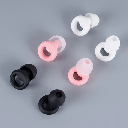 Anti-Noise Silicone Earplugs for Sleep and Swimming – Noise Reduction, Soundproof, Waterproof, Soft Ear Protection