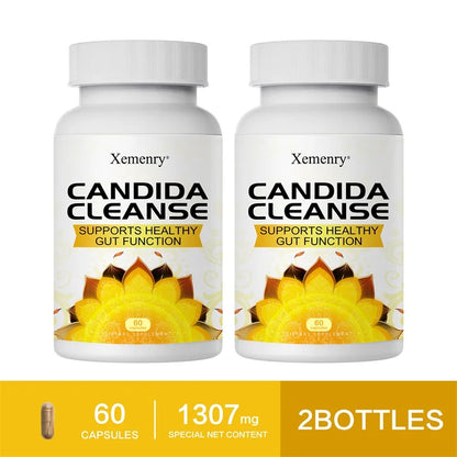 Candida Cleanse Capsules - Antioxidant Support for Intestinal Cleansing, Detoxification, Digestion & Metabolism