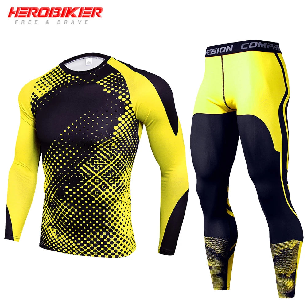 Men's Compression Sportswear Set - Gym Workout, Running, and Fitness Tracksuit