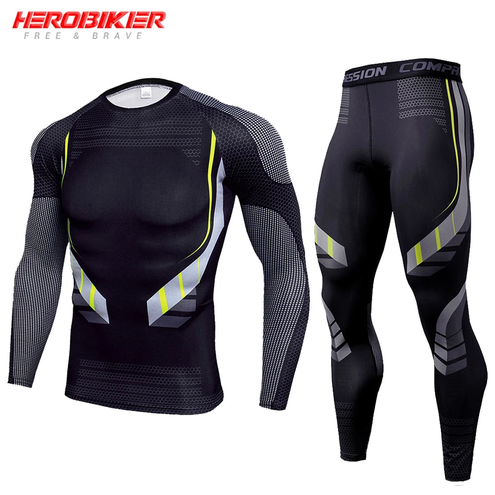 Men's Compression Sportswear Set - Gym Workout, Running, and Fitness Tracksuit