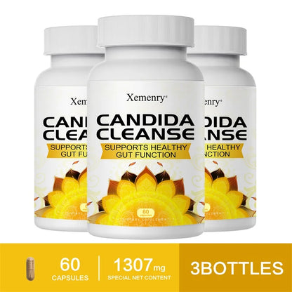 Candida Cleanse Capsules - Antioxidant Support for Intestinal Cleansing, Detoxification, Digestion & Metabolism